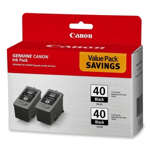 Canon, Inc PG40TWINPK Ink Cartridge, 2/PK, Black by Canon