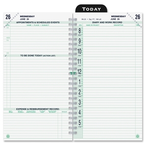 Stride, Inc 87010 Calendar Refill,Jan-Dec,2PPD,Pocket Size,3-1/2"x6-1/2" by Day-Timer