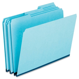 Tops Products 9200 Tab Folders, Straight Cut, 9-1/2"H, Letter-Size, 25/BX, Blue by Pendaflex