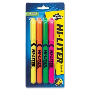 Avery 23545 Pen Style Highlighters,Chisel Point,4-Color/ST,FL Asstd by Avery