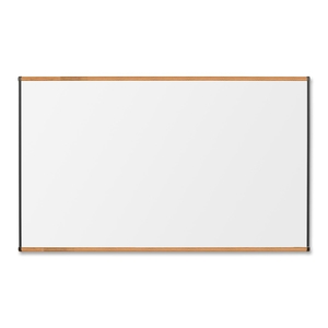 Lorell Furniture 55622 Porcelain Board, Magnetic, 8'x4', Cherry Frame by Lorell