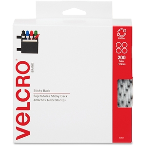 Velcro Industries B.V 91824 Hook/Loop Fasteners, 3/4", 200/BX, White by Velcro