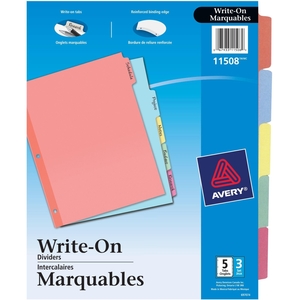 Avery 11508 Recycled Write-On Tab Divider