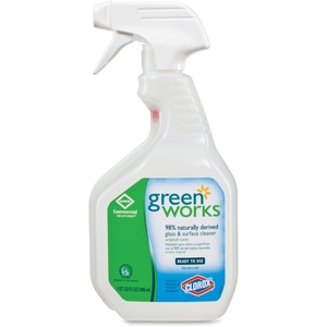 Glass/Surface Cleaner, Spray Bottle, 32 oz. 12/CT by Green Works