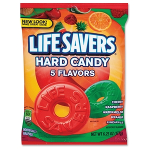 Mars, Inc 08501 Life Savers Candies, 5 Flavors Hard Candy, 6.25 oz./PK by Wrigley