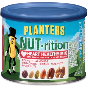 Kraft Foods, Inc 05957 Planters Heart Healthy Mix, Assorted Nuts, 9.75oz., Green by Planters