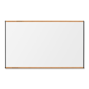 Lorell Furniture 55621 Porcelain Board, Magnetic, 6'x4', Cherry Frame by Lorell