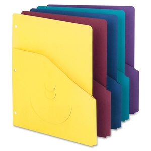 SMEAD MANUFACTURING COMPANY 75452 Project Jackets,2/5 Tab Cut, 3HP, 9-3/4"x11-1/4", 10/PK, AST by Smead