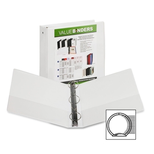 SAMSILL CORPORATION 18567 View Binder, Round Ring, 2" Capacity, 11"x8-1/2", White by Samsill