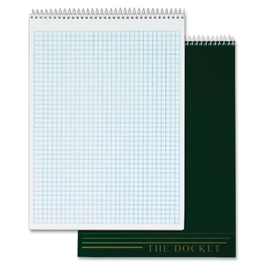 Tops Products 63801 Quadrille Pad, 8-1/2"x11-3/4", 70 Shts,4 Squares Per Inch,WE by TOPS