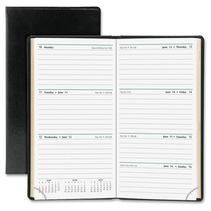 Dominion Blueline, Inc 13551 Bound Appointment Book,12 Mths Jan-Dec, 3-3/8"x6-1/4", BK by Day-Timer