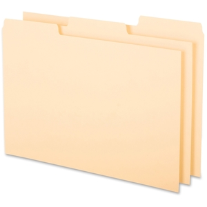 Tops Products 513 BUF Hvyweight Card Guides,Blank, 1/3 Cut, 8"x5",100/BX, MLA by Oxford