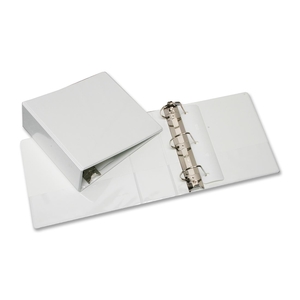 Slant D-Ring View Binder, 3" Capacity, White by SKILCRAFT