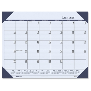 SMEAD MANUFACTURING COMPANY 12440 Desk Pad, 12 Month, Jan-Dec, 22"x17", Blue by House of Doolittle