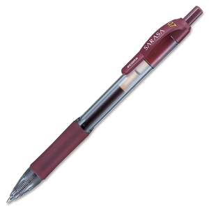 ZEBRA PEN CORPORATION 46930 Gel Pens, Retractable, Medium Point, .7mm, Mahogany by Zebra Pen