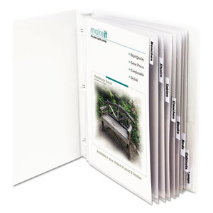 C-Line Products, Inc 05587 Sheet Protectors with Index Tabs, Clear Tabs, 2", 11 x 8 1/2, 8/ST by C-LINE PRODUCTS, INC