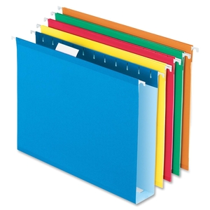 Tops Products 4152X2 ASST Box Bottom Folders, 2" Cap, Letter Size, 25/BX, Assorted by Pendaflex