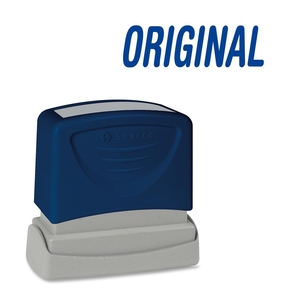Sparco Products 60019 ORIGINAL Title Stamp, 1-3/4"x5/8", Blue Ink by Sparco