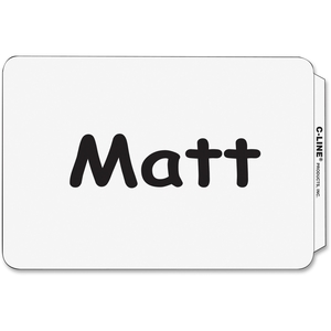 C-Line Products, Inc 92277 Plain Name Badges, 3-1/2"x2-1/4", 100/BX, White by C-Line