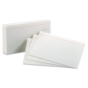 ESSELTE CORPORATION 51 Ruled Index Cards, 5 x 8, White, 100/Pack by ESSELTE PENDAFLEX CORP.