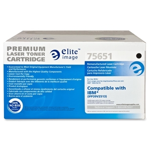 Elite Image 75651 Toner Cartridge, f/IBM IFP 1800, 36,000 Page Yield, Black by Elite Image