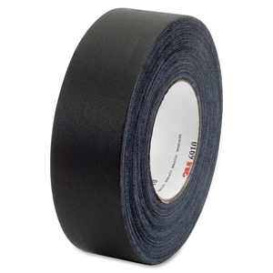 3M 6910BK Gaffers Cloth Tape, 12mil, 25.4mmx48mm, SR/BK by 3M