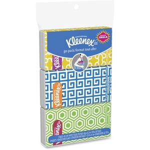 Kimberly-Clark Corporation 11976 Kleenex Pocket Tissue, Facial, 3 Pack, 36/CT, WE by Kleenex