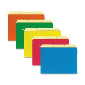 Sparco Products 41051 Hanging File Folders, 1/3 Cut, Ltr, 20/PK, Assorted by Sparco