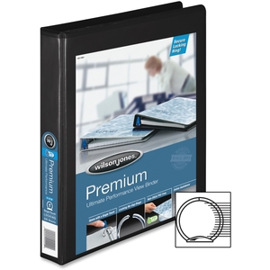 ACCO Brands Corporation W87900PP2 Round Ring View Binder, 1" Capacity, 9-1/2"x11", Black by Wilson Jones