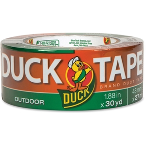 Shurtech Brands, LLC 240183 Outdoor Duct Tape, Waterproof, 30yds, 1-4/5", Gray by Duck