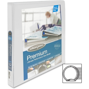ACCO Brands Corporation W87914PP3 Round Ring View Binder,1/2" Capacity,11"x8-1/2",White by Wilson Jones