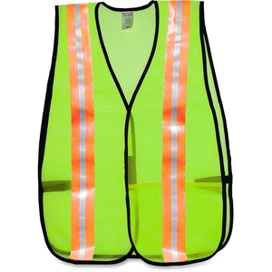 MCR Safety 81008 General Purpose Vest, Mesh, Reflective Tape, Orange/SR by MCR Safety