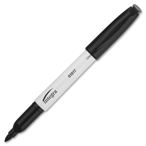 Integra 01017 Dry Erase Marker, Bullet Tip, Black by Integra