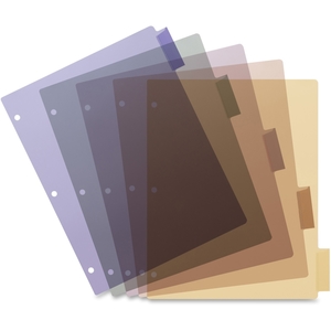 Business Source 32368 Insert Index Dividers,8-1/2"x11", 5-Tab, Multi by Business Source