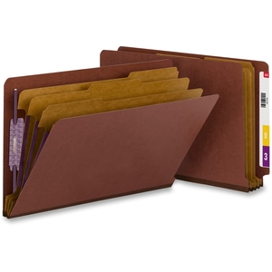 SMEAD MANUFACTURING COMPANY 29865 Classification Folder,3 Dividers,Legal,10/BX,Red PressBoard by Smead