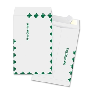 Business Source 65857 Catalogueue Envelopes, First Class, 6"x9", 100/BX, White by Business Source