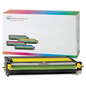 Media Sciences International 39202 Toner Cartridge, 4,000 Page Yield, Yellow by Media Sciences