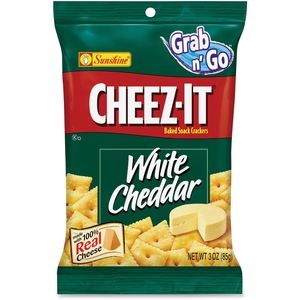 Cheez-It Snack Crackers, 3 oz., 6/BX, White Cheedar by Keebler