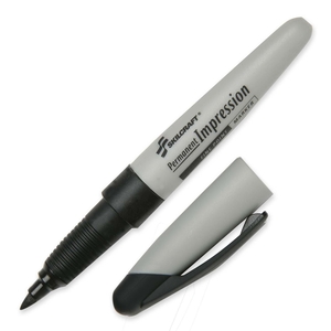 National Industries For the Blind 7520-01-519-4372 Permanent Markers, Fine Tip, 12/Pk, Black Ink by SKILCRAFT