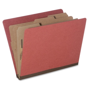 National Industries For the Blind 7530-01-572-6208 Classification Folder,8Part,3Div,3"Exp,Letter,10/PK,Earth RD by SKILCRAFT