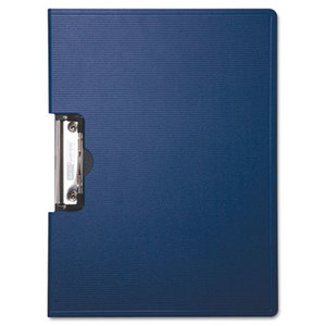 Portfolio Clipboard With Low-Profile Clip, 1/2" Capacity, 11 x 8 1/2, Blue by BAUMGARTENS
