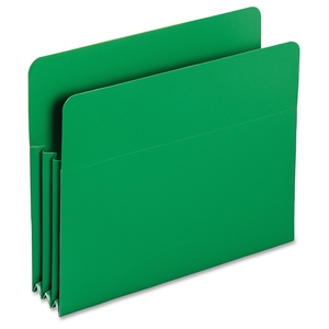 SMEAD MANUFACTURING COMPANY 73502 Poly Pockets, 3-1/2" Expansion, Letter, 4/BX, Green by Smead