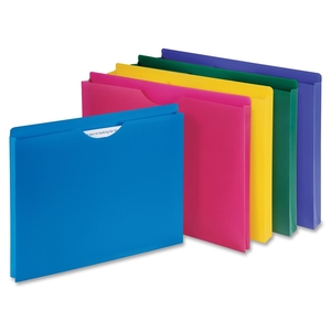 Sparco Products 44435 File Folder, Poly, Letter, 10/PK, Assorted by Sparco