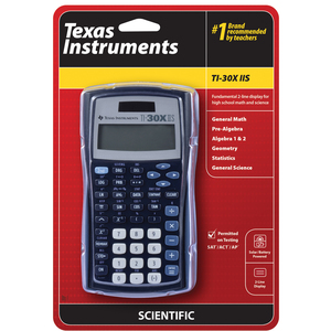 TEXAS INSTRUMENTS INC. 30XIIS/BK TI-30X IIS 2-Line Display Scientific Calculator