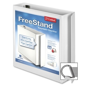 ZEBRA PEN CORPORATION 43120 Slant D-Ring Binders, 11"x8-1/2", 2" Capacity, White by Cardinal