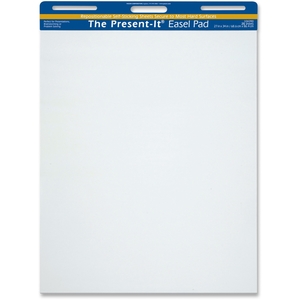 PACON CORPORATION 104390 Present-It Pad, The Easel Pad That Sticks!, 27 x 34, White, 2/Carton by The Present-It