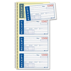 Tops Products SC1152WS Write N' Stick Receipt Book, 2-Part, 5-1/4"x11" by Adams