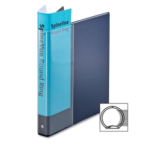 Tops Products 16302 Vinyl Round Ring Binder, 1" Capacity, 11"x8-1/2", Blue by Cardinal