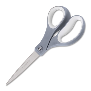 Countered Scissors, Softgrip, Straight, 8" L, TM/GY by Fiskars