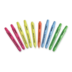 National Industries For the Blind 7520-01-554-8208 Retract. Highlighters, Chisel Tip, 10/ST, Assorted by SKILCRAFT